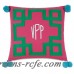 Eastern Accents Epic Preppy Embroidered 3-Letter Monogram Throw Pillow HXF1604